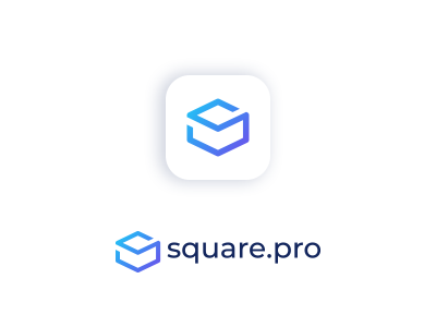 Square app app box design icon logo s