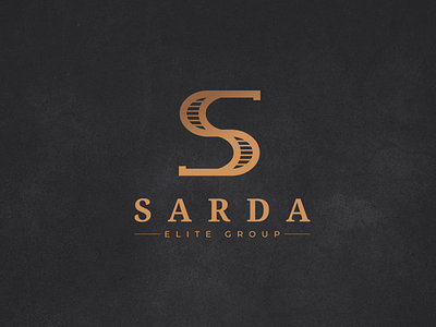 Sarda group business design elegant elite letter logo s