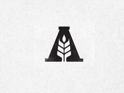 Agriculture logo a letter agricultural agriculture design letter logo logo design lviv symbol design wheat