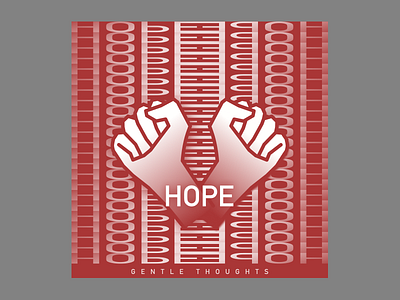 hope 4 cover design hand illustration red