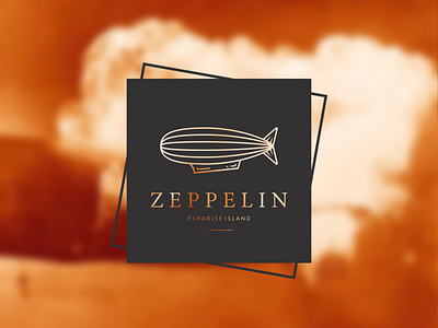 Emblem Zeppelin Logo Icon Vector Design