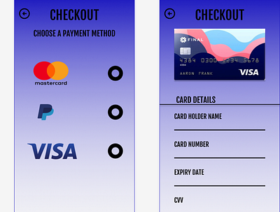 CREDIT CARD CHECKOUT PAGE dailyui