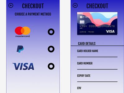 CREDIT CARD CHECKOUT PAGE