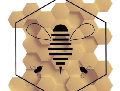 Bamm's Honey graphic design vector