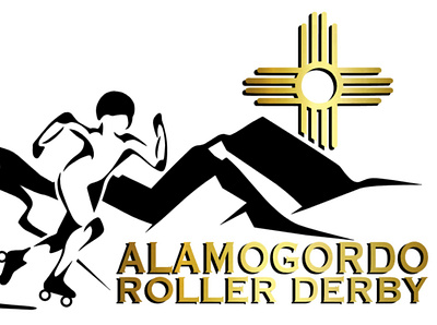 Alamogordo Roller Derby graphic design illustration logo