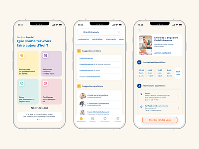 Doctolib - Appointment process and visual redesign app dailyui design doctolib figma mobile ui
