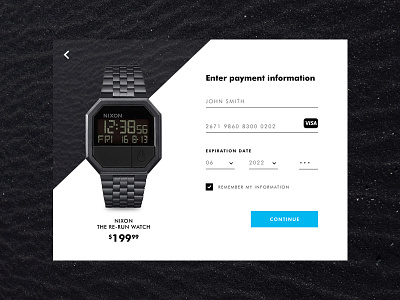 UI - Credit card black credit card payment ui ux watch