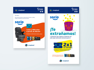 Branding - Socio Cineplanet branding graphic design mailing