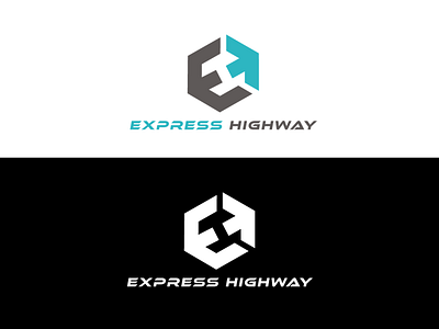 "Express Highway" minimalist Logo branding creativelogo design flat graphic design icon illustration logo logodesign minimal minimalist logo minimalistlogo typography ui vector