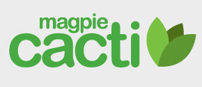 Magpie Cacti Logo branding logo magpiecacti