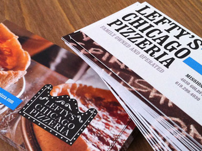 Lefty's Chicago Pizzeria branding corporate identity typography