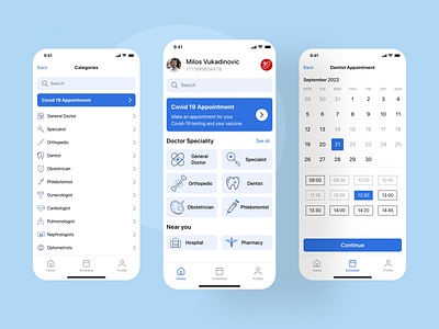 My Doctor Application app book doctor booking dentist design doctor app doctor appointment doctor shedule graphic design health healthcare medical app medicine open to work shedule app shedule appointment ui ux