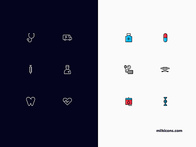 Milk Icons by Build Bites on Dribbble