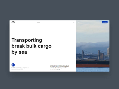Webflow Build | Cargo Logistics Website by Hrvoje Grubisic animation buildbites layout menu video webflow