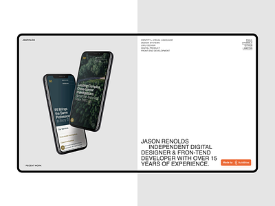 Webflow build | Jason Renolds buildbites layout portfolio webflow