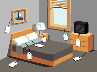 Hotel Fees design editorial illustration nytimes vector