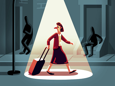 NY Times: Street Harassment design editorial illustration nytimes vector