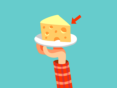 Swiss cheese illustration vector