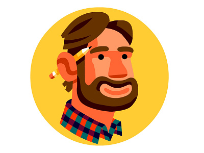Your Friendly Neighborhood Illustrator avatar illustration logo portrait vector