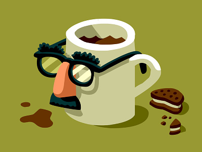 Coffee Man illustration vectober vector