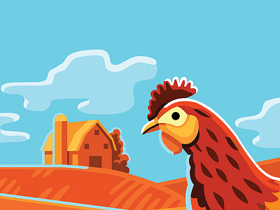 Buckley Pet: Chicken illustration packaging vector