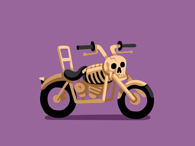Bone Daddy Bike Mod illustrator motorcycle vector art vectorart