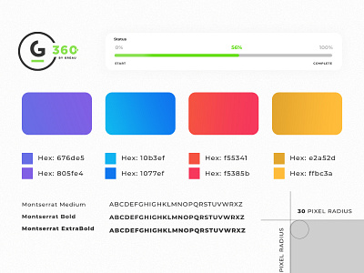 G360 Design Elements brand branding colors custom design elements gradient graphic identity illustration ui ux