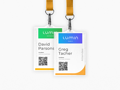 Lumin Media Group Trade Tags badge brand branding custom design graphic icon identity illustration logo