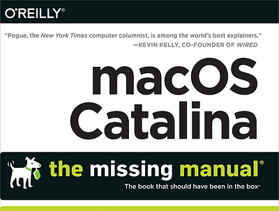 (BOOKS)-macOS Catalina: The Missing Manual: The Book That Should app book books branding design download ebook illustration logo ui