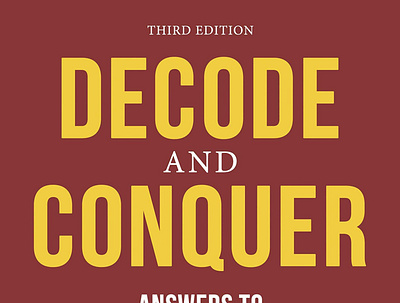 (DOWNLOAD)-Decode and Conquer, 3rd Edition app book books branding design download ebook illustration logo ui