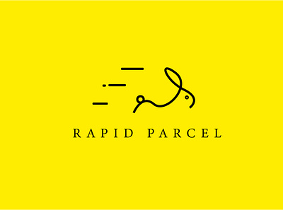 Rapid Parcel Minimal logo Design design graphic design illustrator logo