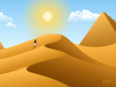 Egypt brady clouds desert dunes egypt egyptian giza grain hiking hills illustrations pyramid pyramids sand sunny