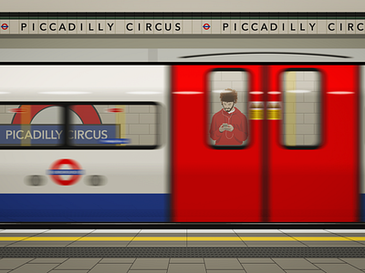 Picadilly Circus alone high speed illustrating london london underground lone metro music night piccadilly piccadilly circus rail railway station train transit travel tube uk underground