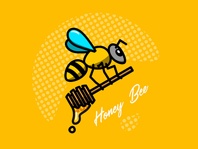 Honey Bee Logo bee branding design honey honeybee logo unused