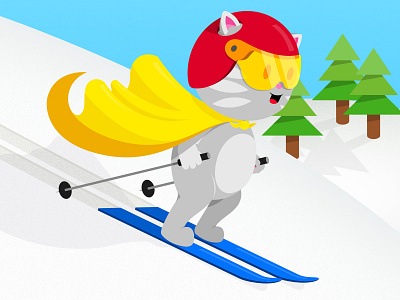 Skiing Kitty (AKA Skiitty)