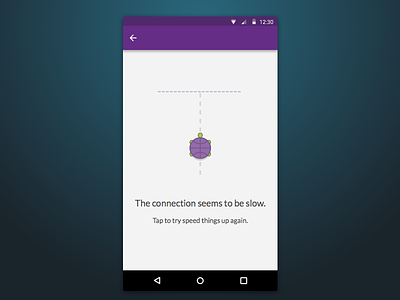 Slow Connection android empty state network error slow connection turtle