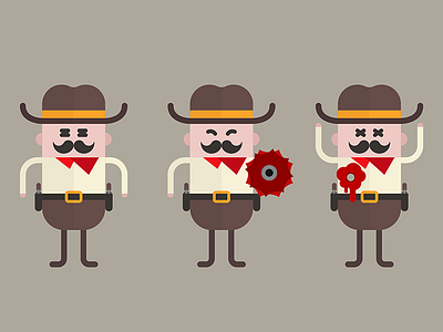 Cowboy character game illustration