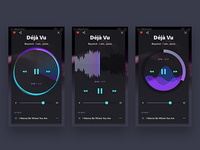 Music Player mobile app music ui ui design ux design