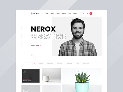 Nerox - Creative Agency Portfolio Website Design