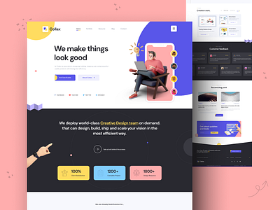 Collax creative agency website design