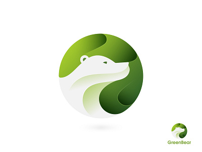 Green Bear logo design