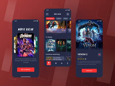 Movie App Design app app design design designer figma figma design mobile app mobile app design mobile design movie movie app movie app design movie design movie streaming app ui ui design ui designer ui ux ui ux designer