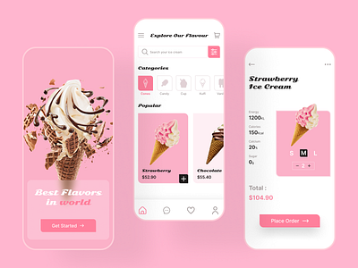 Ice Cream Shop App app app design app designer design ecommerce ecommerce app ecommerce app design ecommerce mobile app design ice cream ice cream app ice cream shop app ice cream shop mobile app mobile app mobile app design mobile app designer mobile design ui ui design ui designer ui ux designer