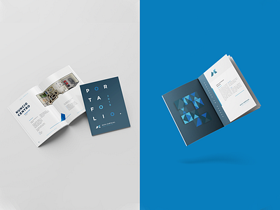 MC Portfolio architecture blue book branding editorial design geometric identity mexico mockup monterrey mty pattern portfolio