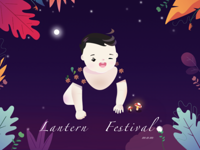 Daugther mushrooms color dark plant baby sketch
