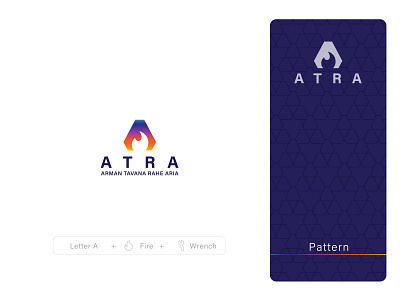 ATRA Company Logo Design brand identity branding furnace company logo logo logo designer vector