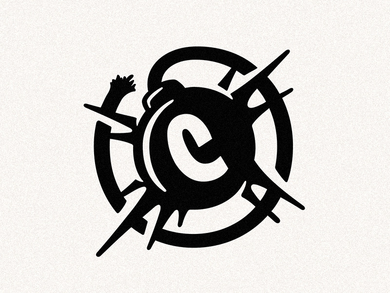 Continental Banger Bomber bomb logo illustration design lettering typography type