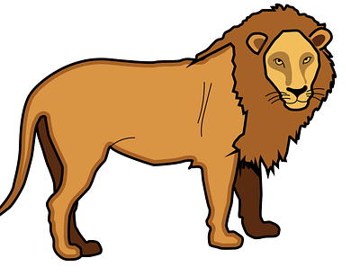 Lion animal animals design graphic design illustration lion wild life