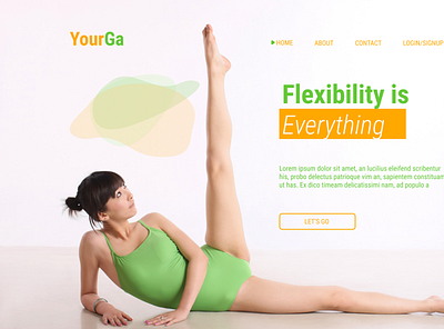 YourGA Homepage Design graphic design homepage landingpage ui website