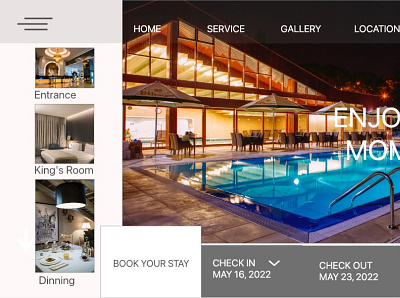 Hotel design app design ui ux